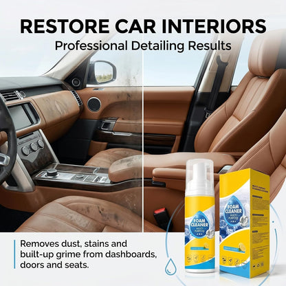 Multifunctional Foam-Cleaner Spray for Car 200 ml Each (Pack Of 2)