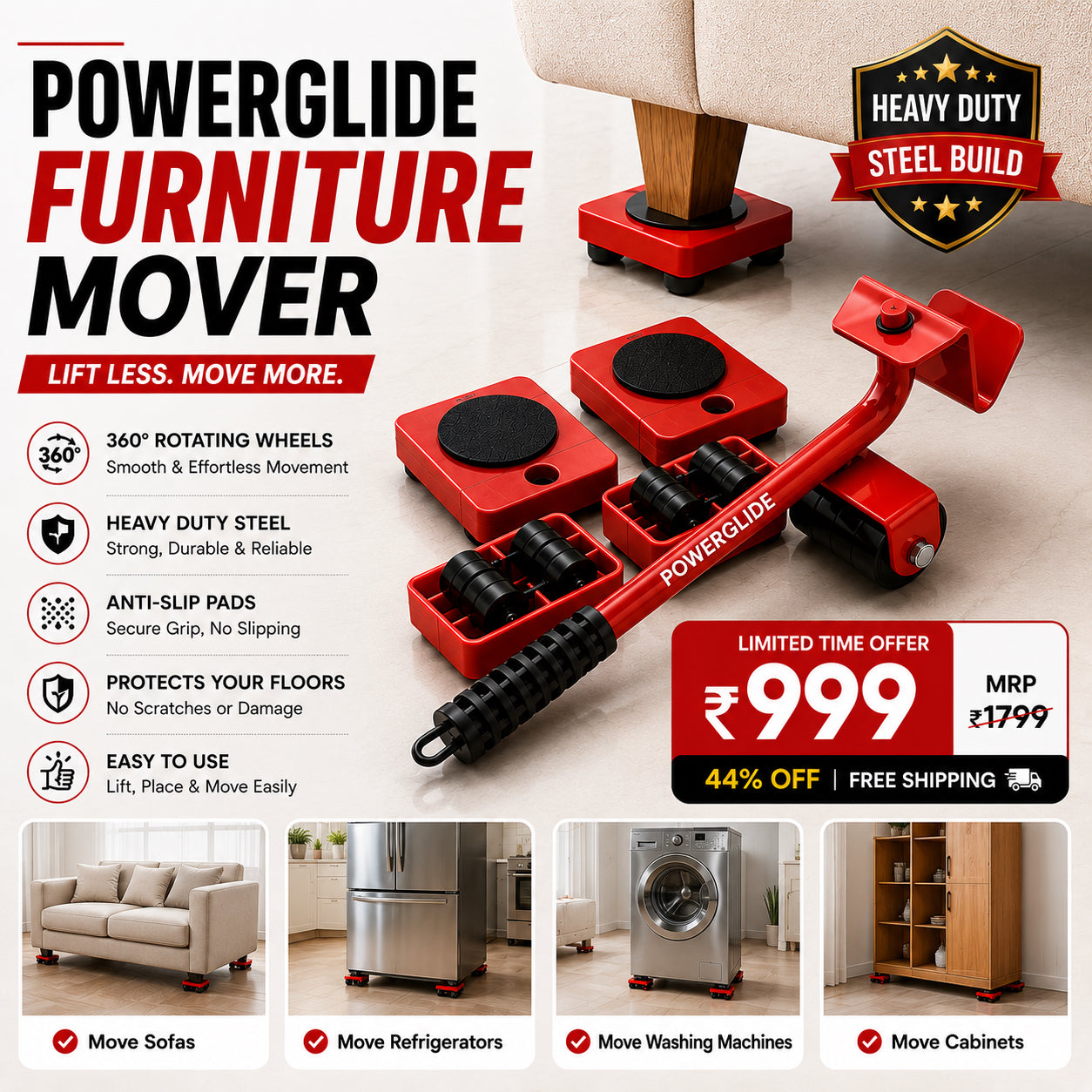 PowerGlide™ Furniture Mover